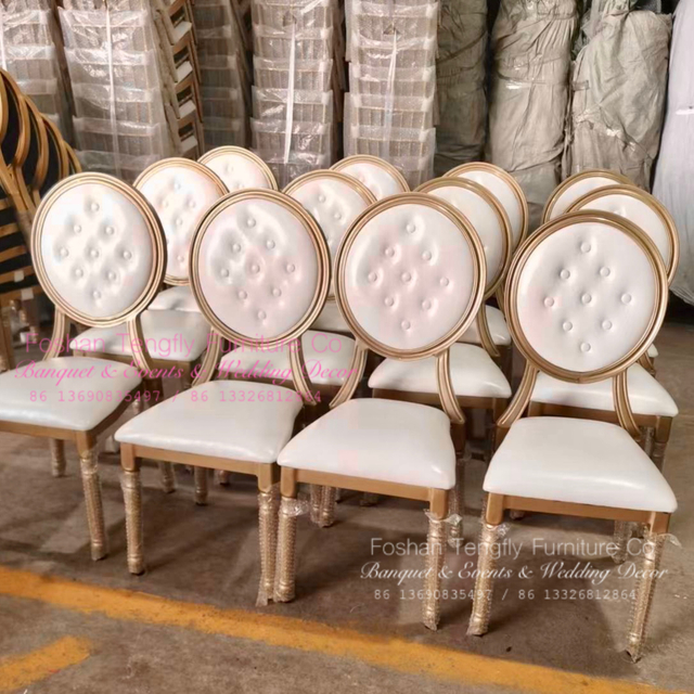 Venta al por mayor, muebles blancos a granel para hotel, mesa de boda y silla para eventos de banquete