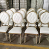 Venta al por mayor, muebles blancos a granel para hotel, mesa de boda y silla para eventos de banquete