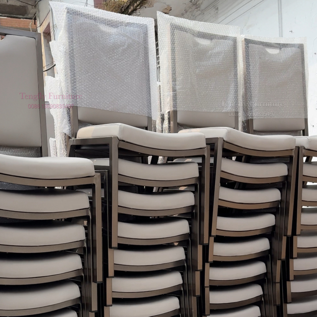 Silla de comedor personalizada para fiesta de boda, salón de iglesia, venta al por mayor